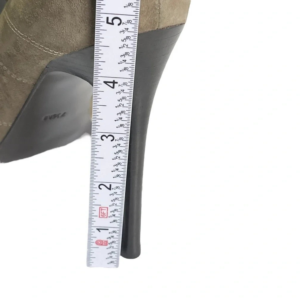 Diane von Furstenberg DVF Guardian Suede Taupe Stiletto